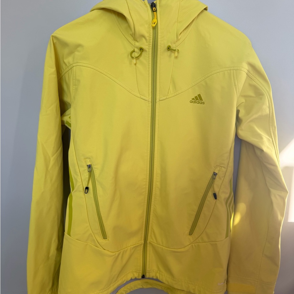 Rare Adidas Bright Yellow Zip-Up Jacket